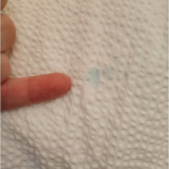 Mantouk White Waffle Knit Robe, Size M/L, 100% Cotton, Unisex Men Women READ - Picture 5 of 6